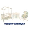 Bespaq Dollhouse Cream & Blue Nursery