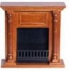 Richard Dollhouse Walnut Fireplace
