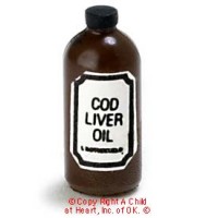 Dollhouse Cod Liver Oil Bottle
