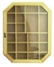 Large Oak Shadow Box Display