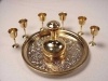 Brass Wine Decanter Set w/ Wine Glasses
