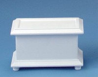 White Blanket Chest