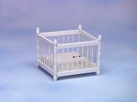 White Dollhouse Playpen