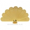 Dollhouse Brass Fireplace Peacock Fan