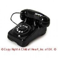(&sect;) Sale .20&cent; Off - 1940's Telephone Black