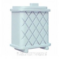 (&sect;) Sale .50&cent; Off - Dollhouse White Wooden Hamper