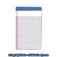 Dollhouse White Legal Pad