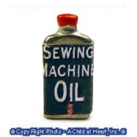 Dollhouse Miniature Sewing Machine Oil Can