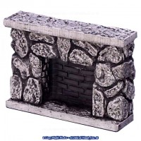 Dollhouse Fieldstone Fireplace
