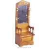 Walnut - Hall Mirror Chair