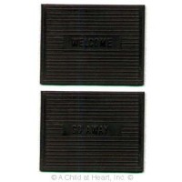 &sect; Disc .50&cent; Off - Dollhouse Rubber Door Mat