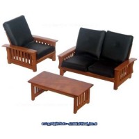- NEW - Walnut Mission / Craftsman Living Room