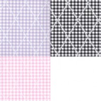 &sect; Disc $3 Off - 3 Shts Diamond Gingham Paper