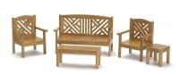 Dollhouse Maple Garden Furniture