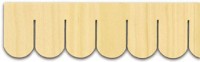 Fish Scale Wooden Shingle Strips