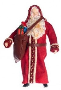 Dollhouse Porcelain Santa Doll