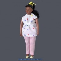 Vinyl DollHouse Doll - African American Mom-to-be
