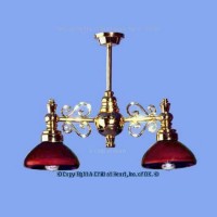 Dollhouse Billiard Light - Red