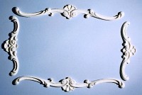 4 pc Dollhouse Frame Ceiling Carving