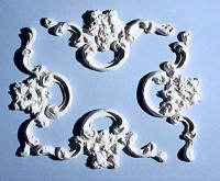 4 pc Frame Ceiling Carving