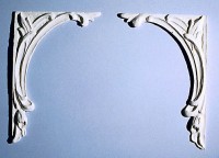 2 pc Frame Ceiling Carving