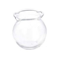 Dollhouse Scallop Edge Glass Fish Bowl
