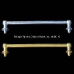 (*) Dollhouse 1" or 1-1/2" Towel Bar(s)- Choice of Finish -