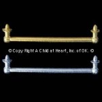 (*) Dollhouse 1" or 1-1/2" Towel Bar(s)- Choice of Finish -