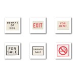 (*) Dollhouse Assorted Sign(s)- Choice of Styles -