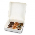 (*) Dollhouse Filled Bakery Donut Box