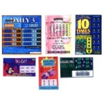 (*) Dollhouse Miniature Lotto Tickes