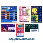 (*) Dollhouse Miniature Lotto Tickes