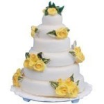 (*) Dollhouse 3 Tier Rose Wedding Cake(s)