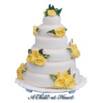 (*) Dollhouse 3 Tier Rose Wedding Cake(s)