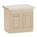 (*) Painted Island with Butcher Block Top- Choice of Color -
