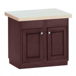 (*) Painted Island with Butcher Block Top- Choice of Color -
