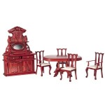 Dollhouse Mahogany Dining Set