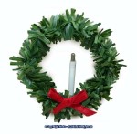 (*) Dollhouse Wreath with Candle (12 Volt)
