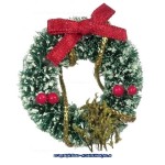 Dollhouse Snow Wreath &amp; Dried Flowers