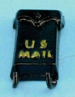 Metal Wall Mailbox w/Paper Holders