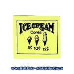 &amp;sect; Sale .30&amp;cent; Off - Dollhouse Ice Cream Cones Sign