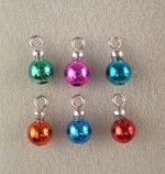 (*) Dollhouse 6 pc Jewel Tones Ornaments