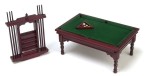 Dollhouse Fancy Pool Table Set