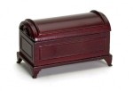 Dollhouse Domed Mahogany Blanket Chest