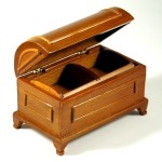Dollhouse Domed Mahogany Blanket Chest