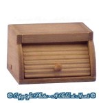 (*) Dollhouse Wooden Bread Box