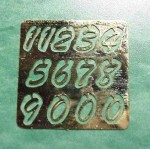 (&amp;sect;) Disc .40&amp;cent; Off - Dollhouse Brass House Numbers