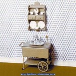 (*) Dollhouse Tea Cart F-160 (Kit)