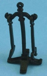 Dollhouse Black Fireplace Tool Set