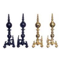 Dollhouse Lion Andirons